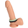 RockSolid by Doc Johnson Cockring Phosphorescent The Big O 32 mm Noir-Vert